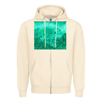 Sandshell green glitter Zipper Hoodie - JahusDesignShop