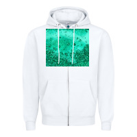 White green glitter Zipper Hoodie - JahusDesignShop