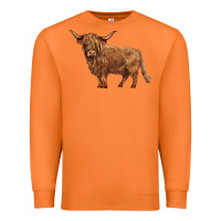 Carrot highland cow Premium Sweatshirt - BarkalooDesign
