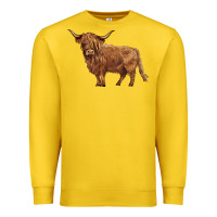 Lemon highland cow Premium Sweatshirt - BarkalooDesign