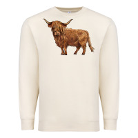 Sandshell highland cow Premium Sweatshirt - BarkalooDesign