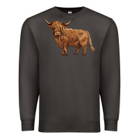 Smoke highland cow Premium Sweatshirt - BarkalooDesign