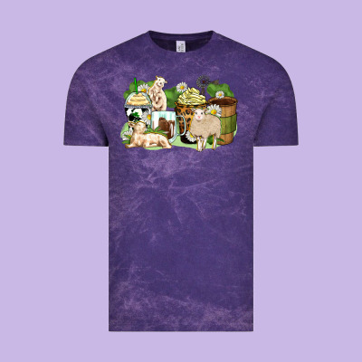 Sheep Coffee Cups Vintage Tee Designed By Zillion Design Studio