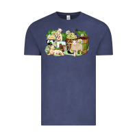 Vintage Denim sheep coffee cups Vintage Tee - Zillion Design Studio