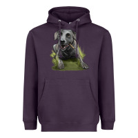 Plum Texas Blue Lacy Dog Heavyweight Hoodie - LillyAllenDesigns