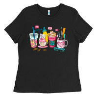 Black teacher coffee cup Ladies Tee - AdoDesignShop