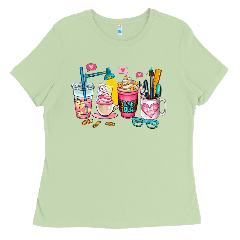 Teacher Coffee Cup Ladies Tee by AdoDesignShop | Teevron