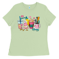 Matcha teacher coffee cup Ladies Tee - AdoDesignShop