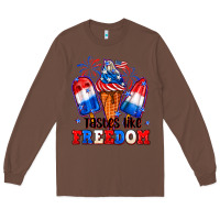 Chestnut 4th of July ice creams tastes like freedom Long Sleeve Tee - Neo Western