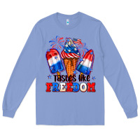 Colony Blue 4th of July ice creams tastes like freedom Long Sleeve Tee - Neo Western