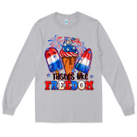 Moon Dust 4th of July ice creams tastes like freedom Long Sleeve Tee - Neo Western
