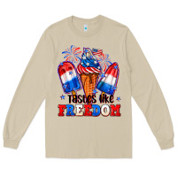 Mushroom 4th of July ice creams tastes like freedom Long Sleeve Tee - Neo Western