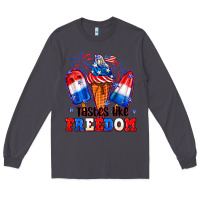 Smoke 4th of July ice creams tastes like freedom Long Sleeve Tee - Neo Western