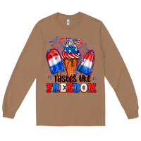 Toasted Coconut 4th of July ice creams tastes like freedom Long Sleeve Tee - Neo Western