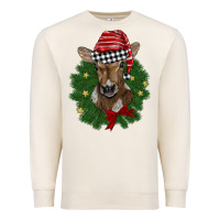 Sandshell christmas wreath baby calf Premium Sweatshirt - BarkalooDesign