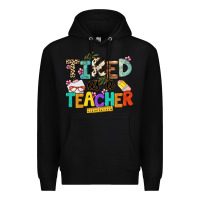 Black tired as a teacher Premium Hoodie - NancyCooperArtShop