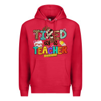 Cardinal tired as a teacher Premium Hoodie - NancyCooperArtShop