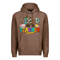 Chestnut tired as a teacher Premium Hoodie - NancyCooperArtShop