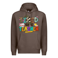 Coffee tired as a teacher Premium Hoodie - NancyCooperArtShop