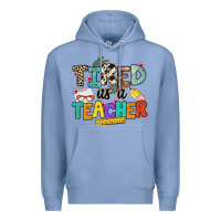 Colony Blue tired as a teacher Premium Hoodie - NancyCooperArtShop