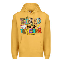 Mustard tired as a teacher Premium Hoodie - NancyCooperArtShop