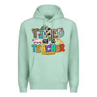 Seafoam tired as a teacher Premium Hoodie - NancyCooperArtShop