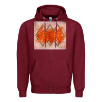 Burgundy orange glitter Zipper Hoodie - JahusDesignShop