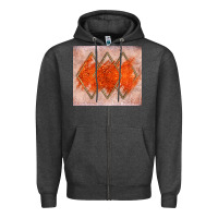 Charcoal Heather orange glitter Zipper Hoodie - JahusDesignShop