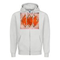 Dove Grey orange glitter Zipper Hoodie - JahusDesignShop