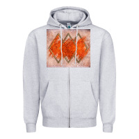 Heather Grey orange glitter Zipper Hoodie - JahusDesignShop