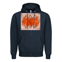 Navy orange glitter Zipper Hoodie - JahusDesignShop