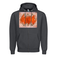 Smoke orange glitter Zipper Hoodie - JahusDesignShop