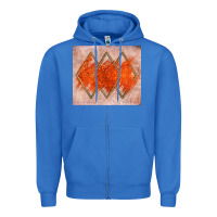 True Royal orange glitter Zipper Hoodie - JahusDesignShop