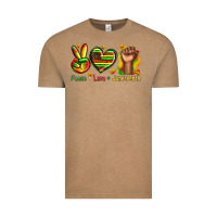 Vintage Coffee peace love juneteenth Vintage Tee - texasbilliewilder
