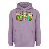 Lavender coffee cups Heavyweight Hoodie - NancyCooperArtShop