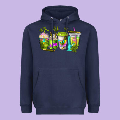 Coffee Cups Heavyweight Hoodie Designed By Nancycooperartshop