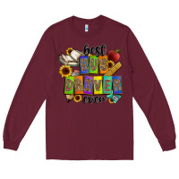 Burgundy best bus driver ever Long Sleeve Tee - CowhideDigitalArt