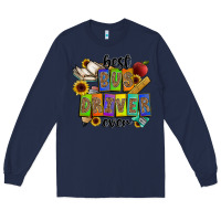 Navy best bus driver ever Long Sleeve Tee - CowhideDigitalArt