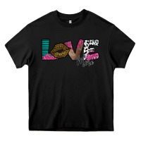 Black Love More Heavy Core Tee - SublimationCraftShop