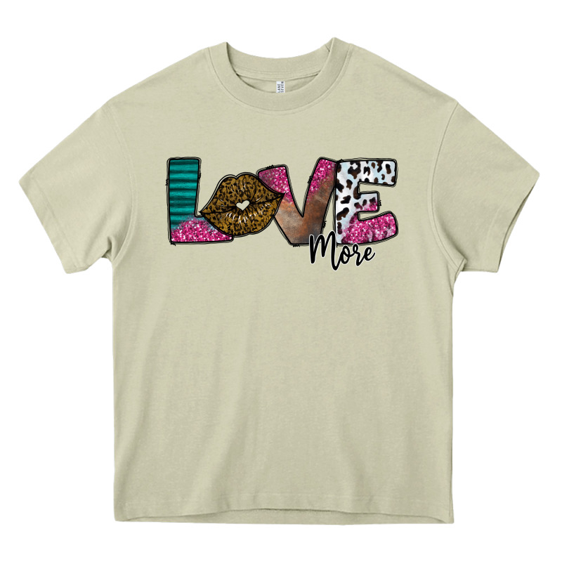 Love More Heavy Core Tee by SublimationCraftShop | Teevron