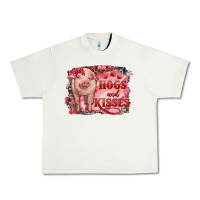 Pistachio valentine's day pig hogs and kisses Urban Heavy Tee - RanaPortraitStore