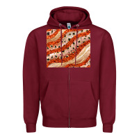 Burgundy orange glitter Zipper Hoodie - JahusDesignShop