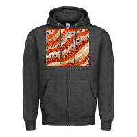 Charcoal Heather orange glitter Zipper Hoodie - JahusDesignShop
