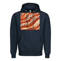 Navy orange glitter Zipper Hoodie - JahusDesignShop
