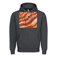Smoke orange glitter Zipper Hoodie - JahusDesignShop