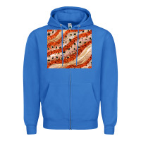 True Royal orange glitter Zipper Hoodie - JahusDesignShop