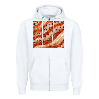 White orange glitter Zipper Hoodie - JahusDesignShop