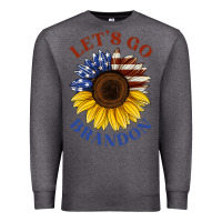 Charcoal Heather American flag sunflower Premium Sweatshirt - Jasminsmagicworld