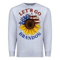 Heather Grey American flag sunflower Premium Sweatshirt - Jasminsmagicworld