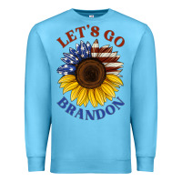 Ocean Blue American flag sunflower Premium Sweatshirt - Jasminsmagicworld